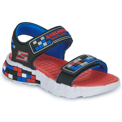 Skechers - CUBOSANDAL - Noir / Bleu / Rouge