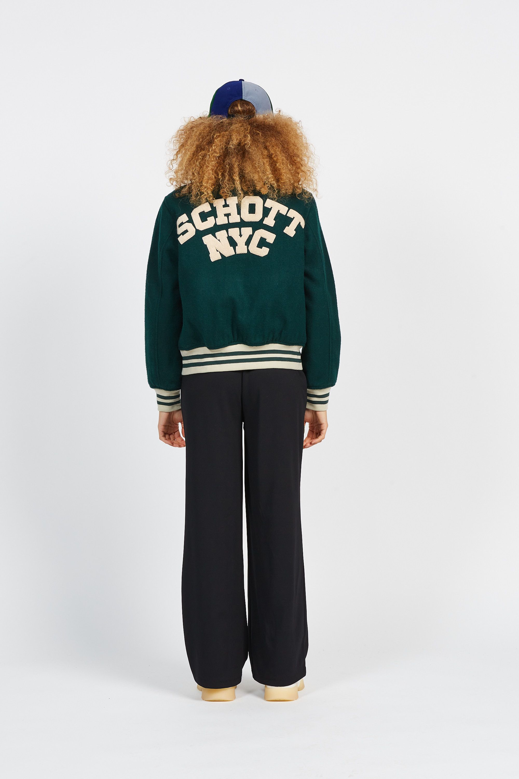 SCHOTT Blouson varsity Vert