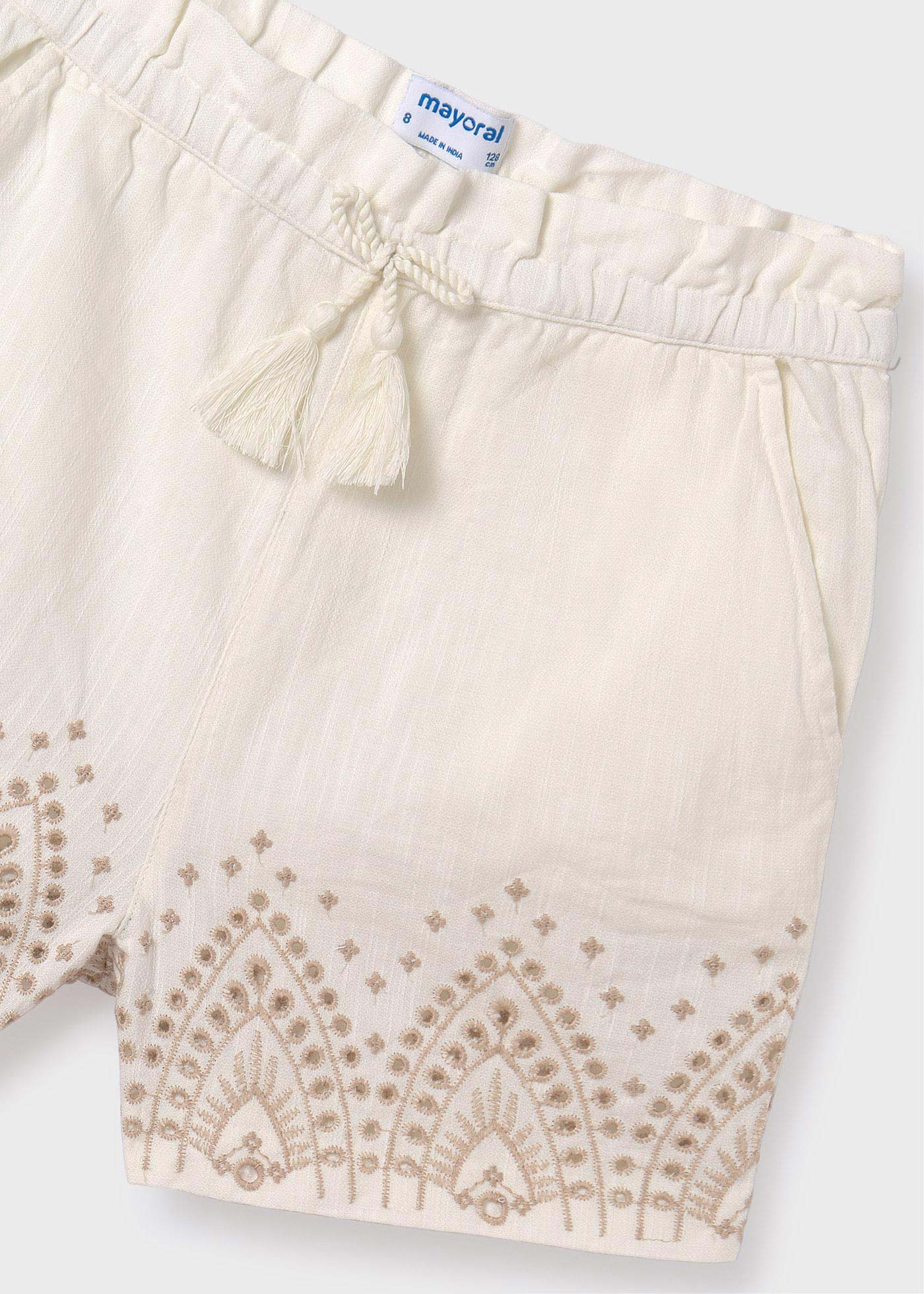 shorts bordados para meninas