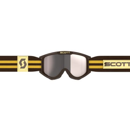 Masque cross Scott 89X ERA ECRAN IRIDIUM ARGENT 2024 - Marron