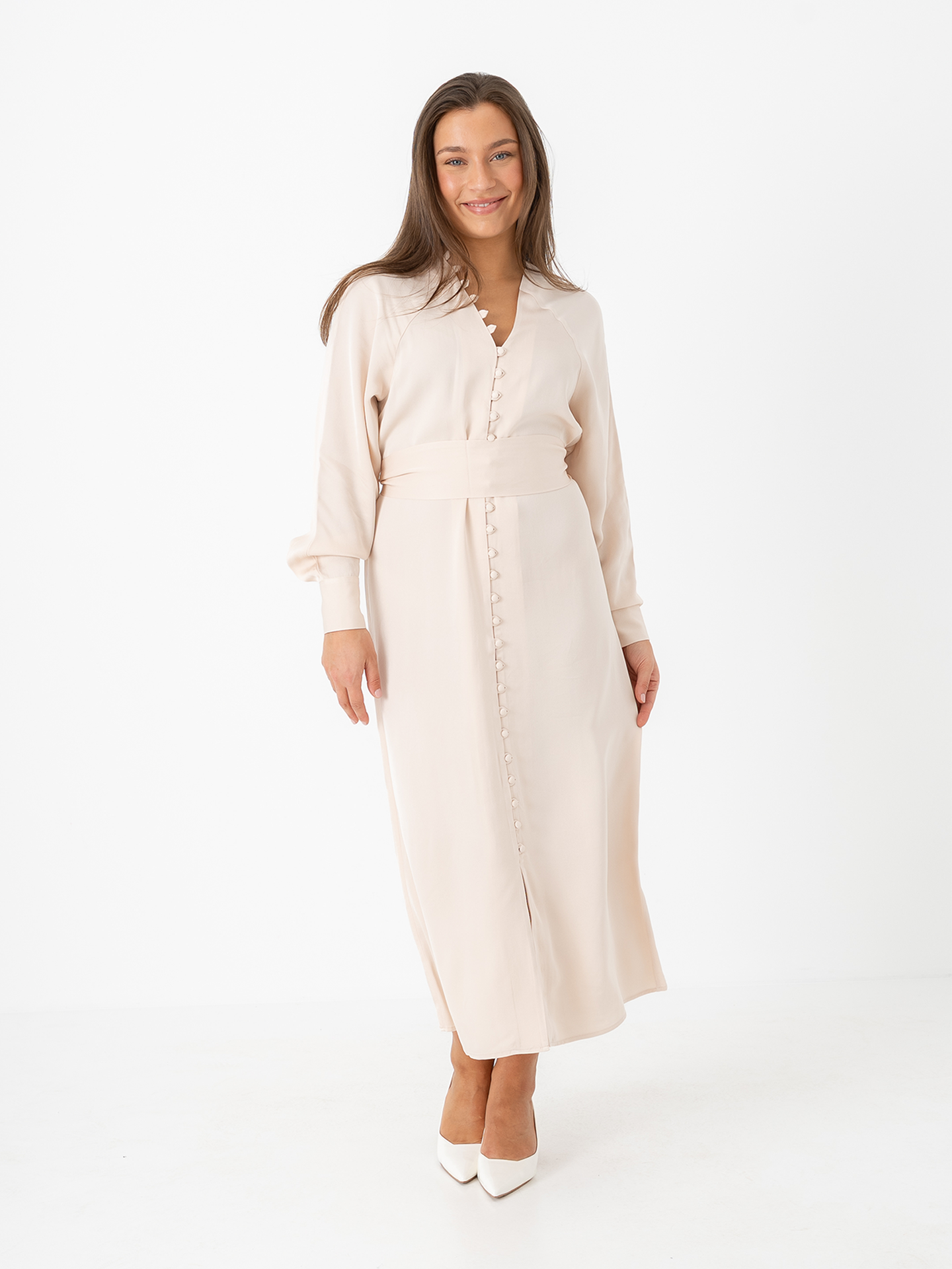 Selma Long Sleeve Ankle Dress