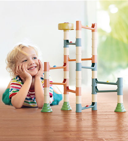 Quercetti Kuglebane - Migoga MarBlå Run Playbio - 49 Dele - 8653