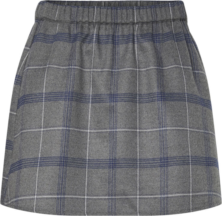 Pieces PCDIANA MW SHORT SKIRT WVN D2D Concrete grey/blue