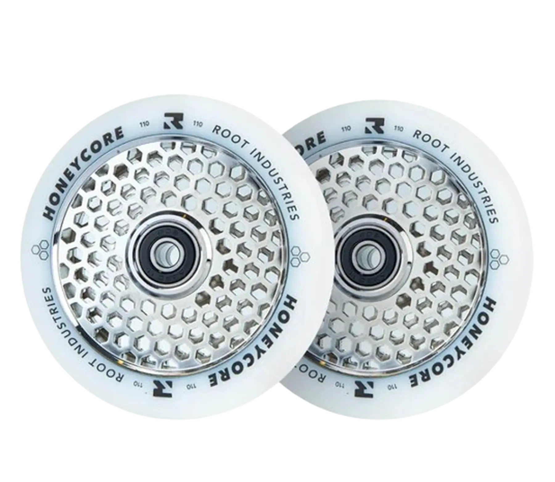Root Honeycore Hvid 110mm Hjul Til Løbehjul 2-Pak