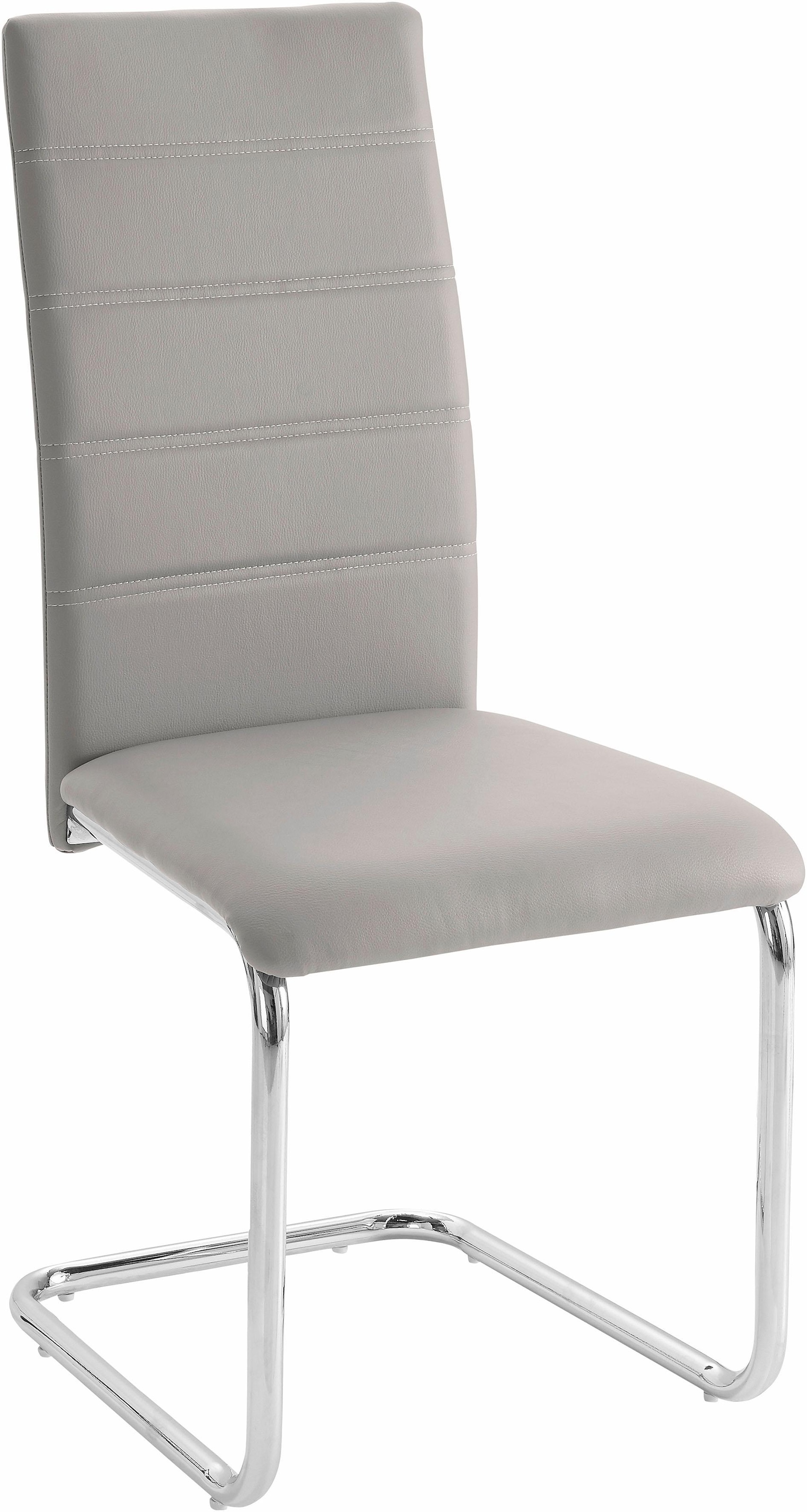 INOSIGN Essgruppe »Normadora« Set, 5 Stk. tlg. mit Glastisch, Freischwinger belastbar bis 120 KG