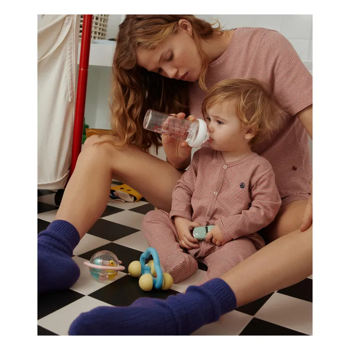 Petit Bateau Pyjama Meleo Rayé | Vieux Rose