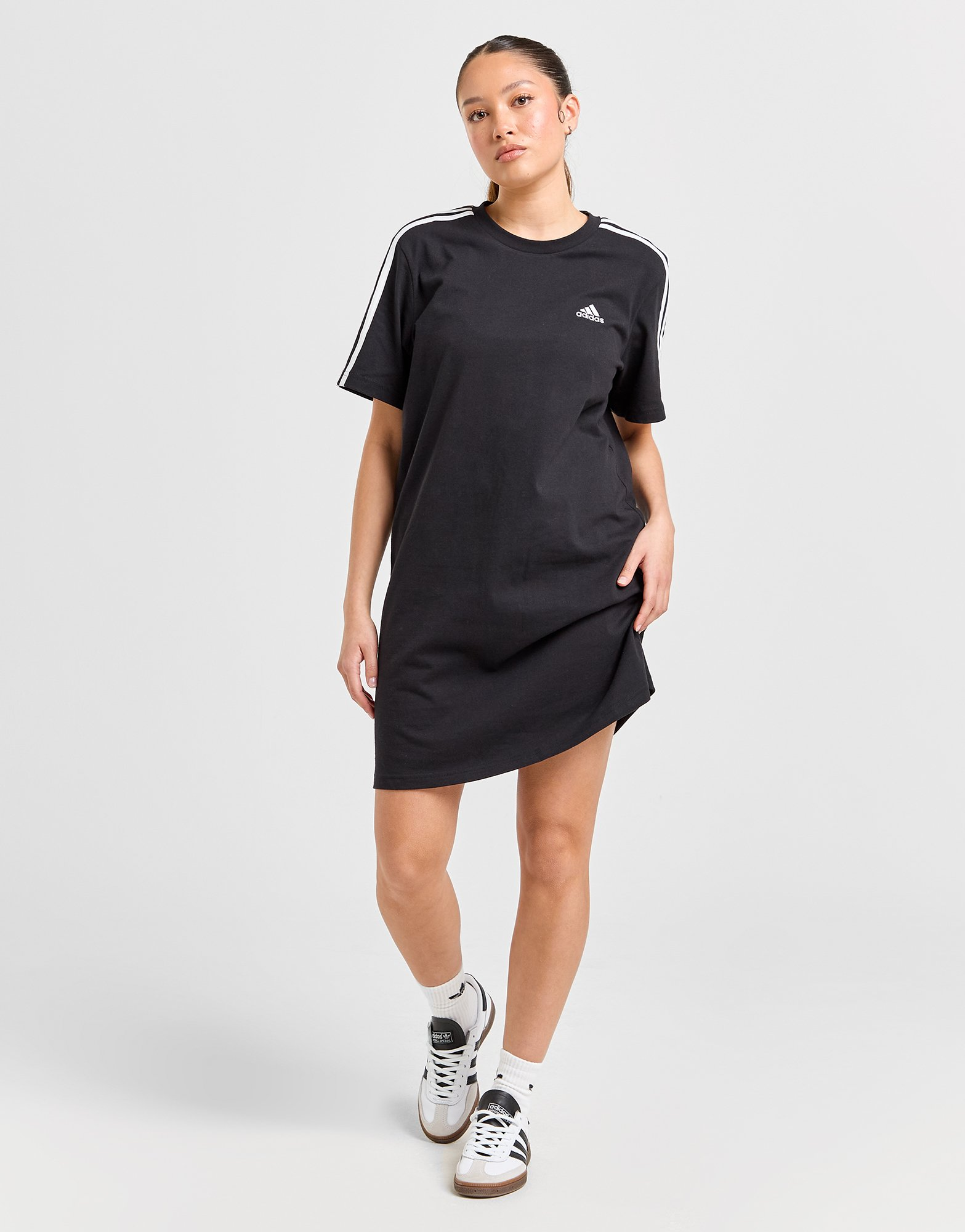 adidas Robe t-shirt en jersey coupe boyfriend Essentials 3-Stripes