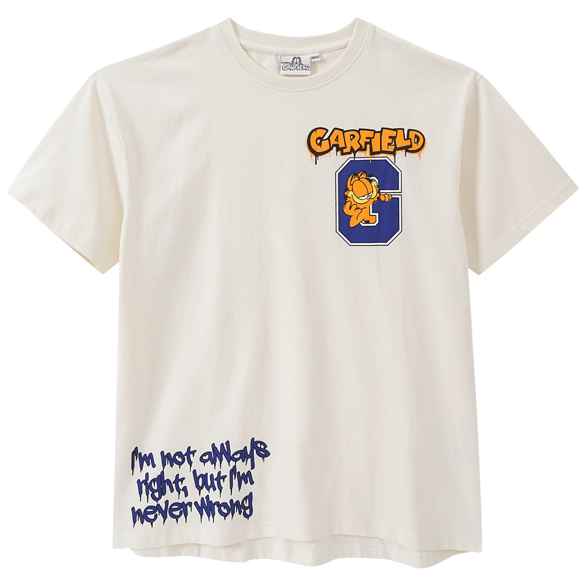 Beatwear Garfield T-Shirt mit Print weiss