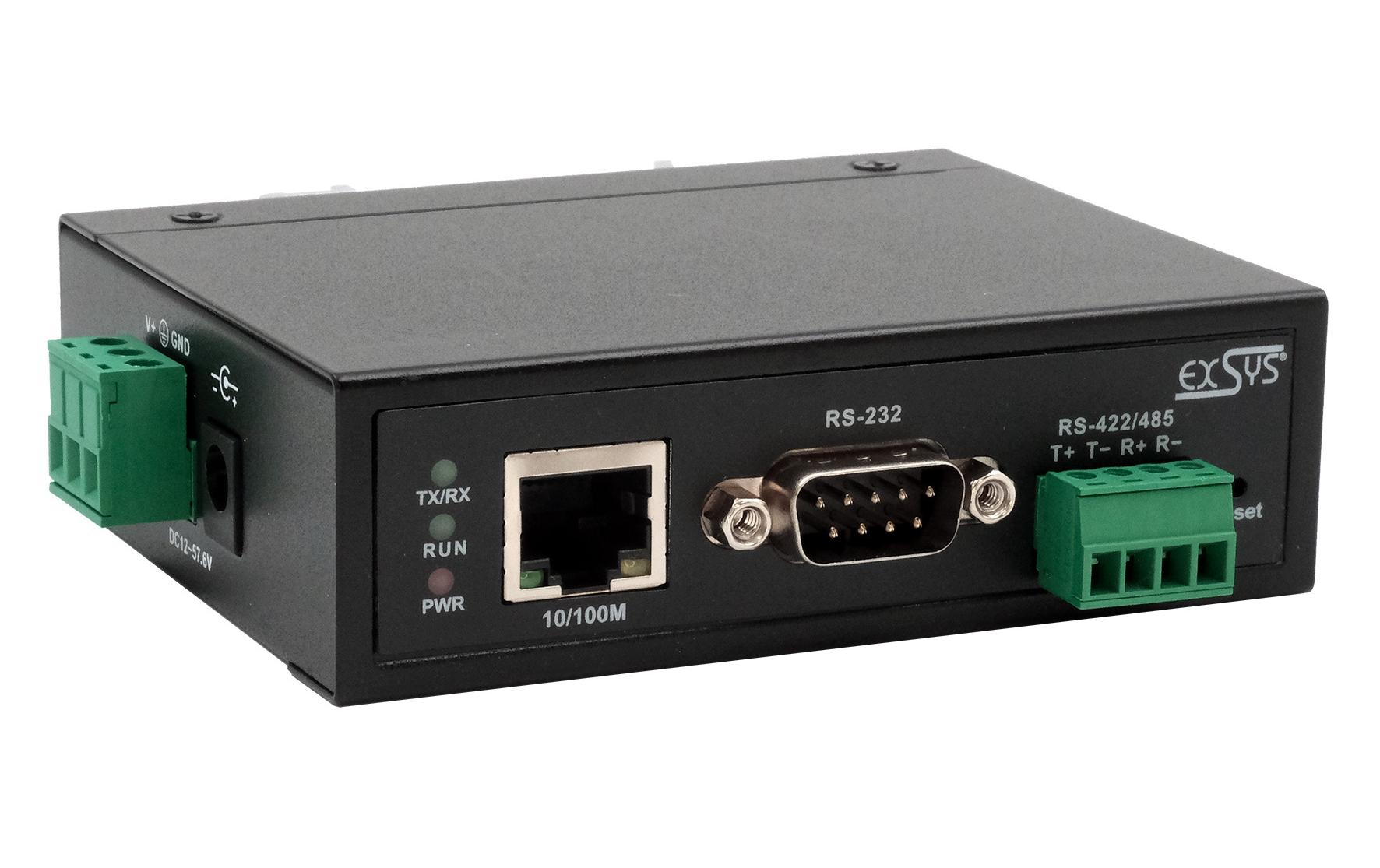 Serieller Geräteserver EX-61001<br>Serieller Multiprotokoll-Geräteserver mit 1 Ethernet Port