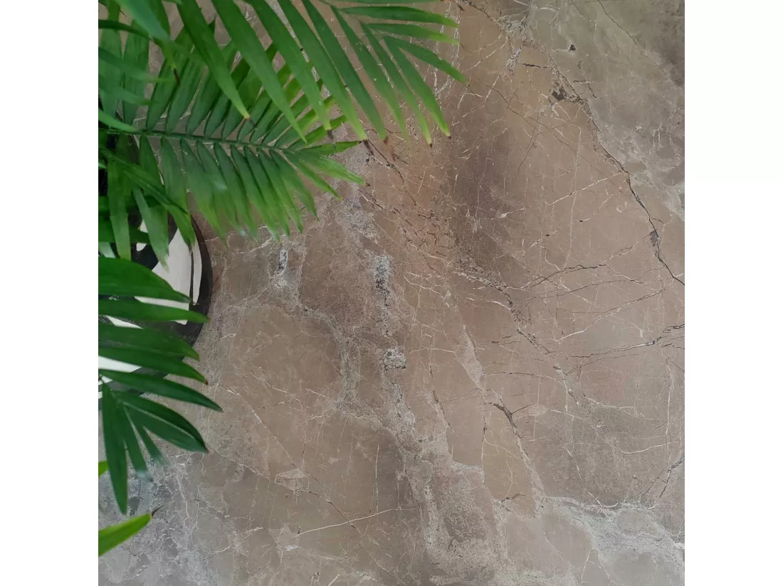Mange-debout 60 x 60 cm - modèle Milan marbre grec chants laiton
