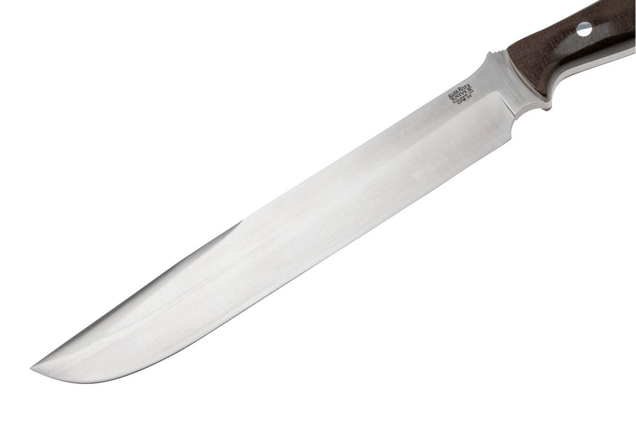 Bark River Bravo 3 CPM 3V Tan Burlap Micarta, survivalmes