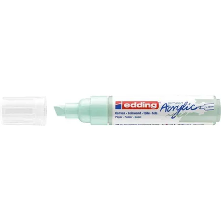 edding 5000 Acrylmarker breit - mint - 1 Acrylstift wasserfest - breite Keilspitze 5-10 mm