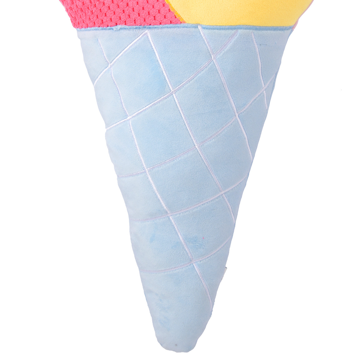 Figurenkissen Eis mit Füllung hellblau / pink / gelb