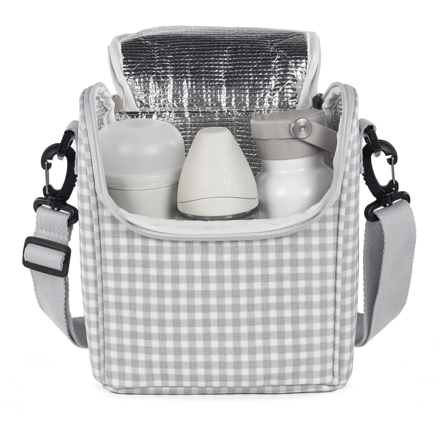 Walking Mum Thermotasche I Love Vichy grau