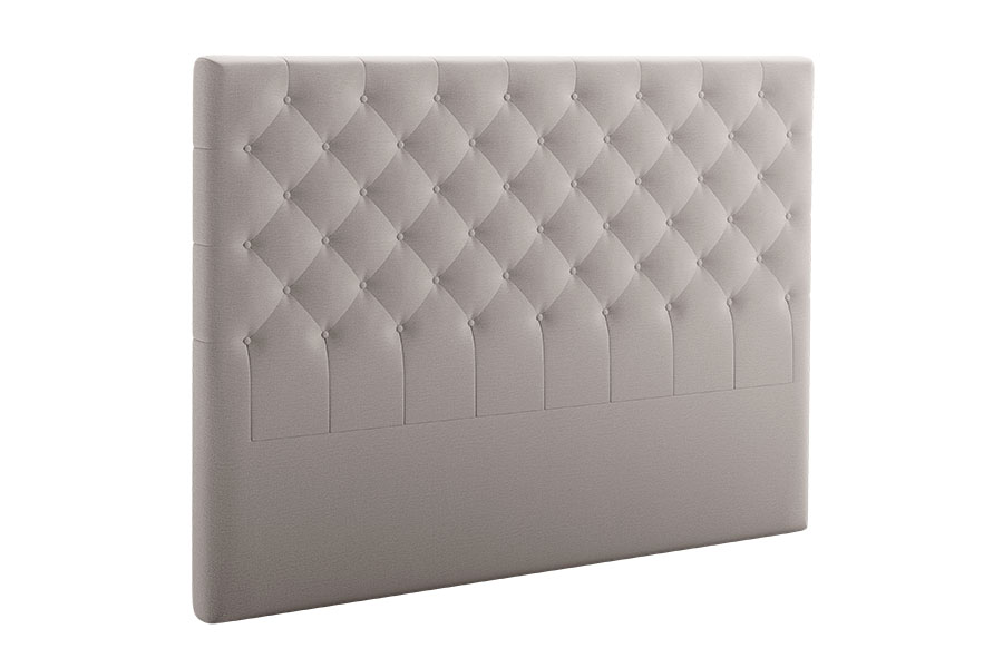 Roma sengegavl 150 cm bredde i tekstil Moment ice grey