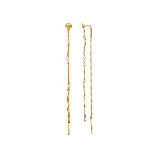 Maanesten Sirena Øreringe, 18 Ct Gold Plated