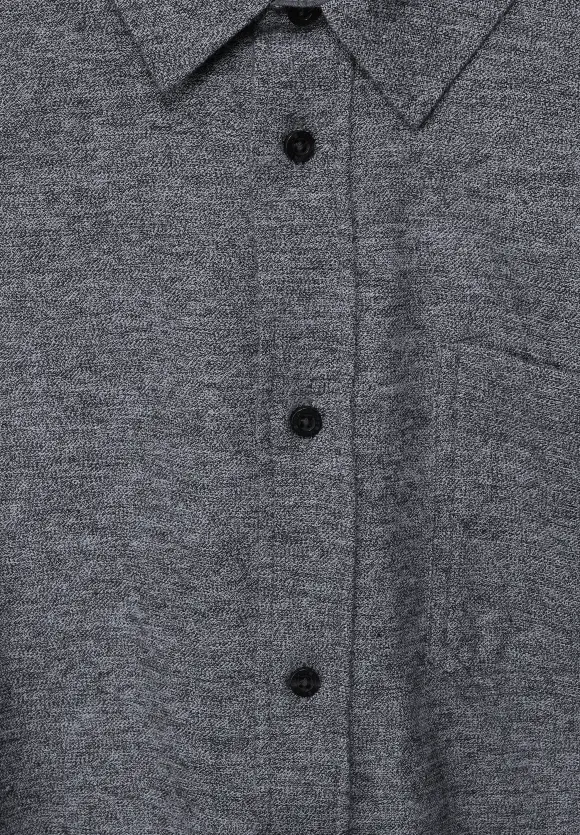 Hemd in Melange - graphite grey melange