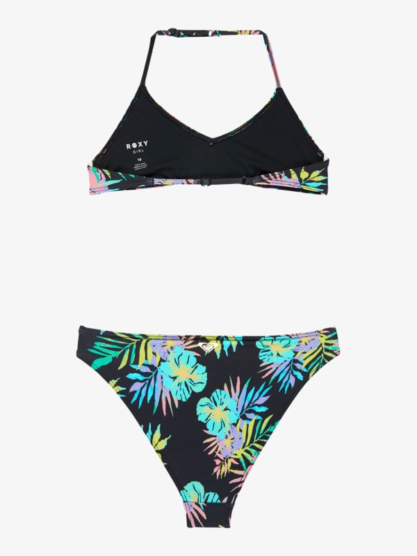 Roxy Active Set Ensemble bikini bralette deux pièces Noir Filles 6-16 ans