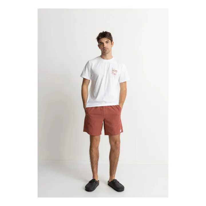 Rhythm Short Textured Lin | Rouge brique