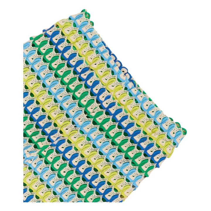 Maison Mangostan Pantalon Flare Waves | Vert
