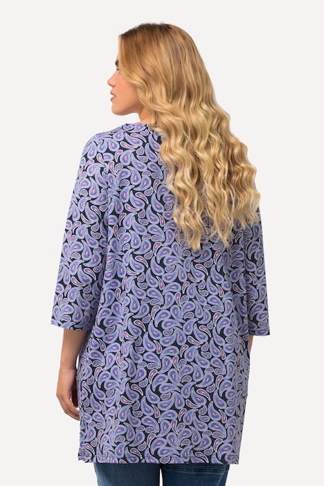 Shirt, Paisleymuster, Carree-Ausschnitt, 3/4-Arm