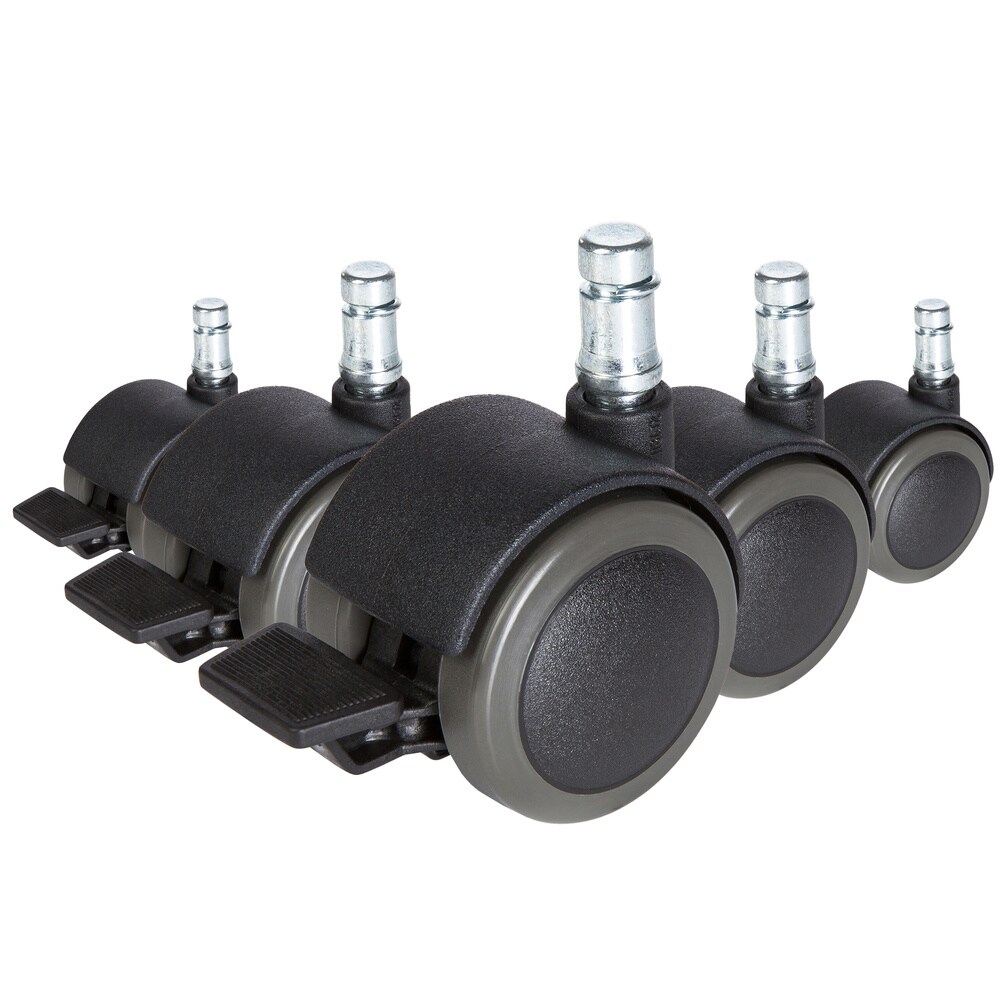 Stuhlrollen 5x ROLO STOP 11mm/50mm Metall, Kunststoff hjh OFFICE
