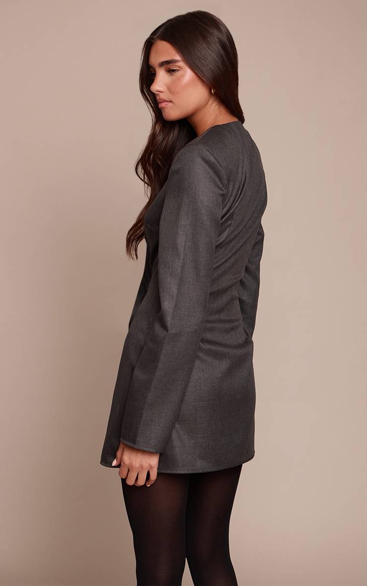 Noir Robe Blazer Oversize En Velours Côtelé