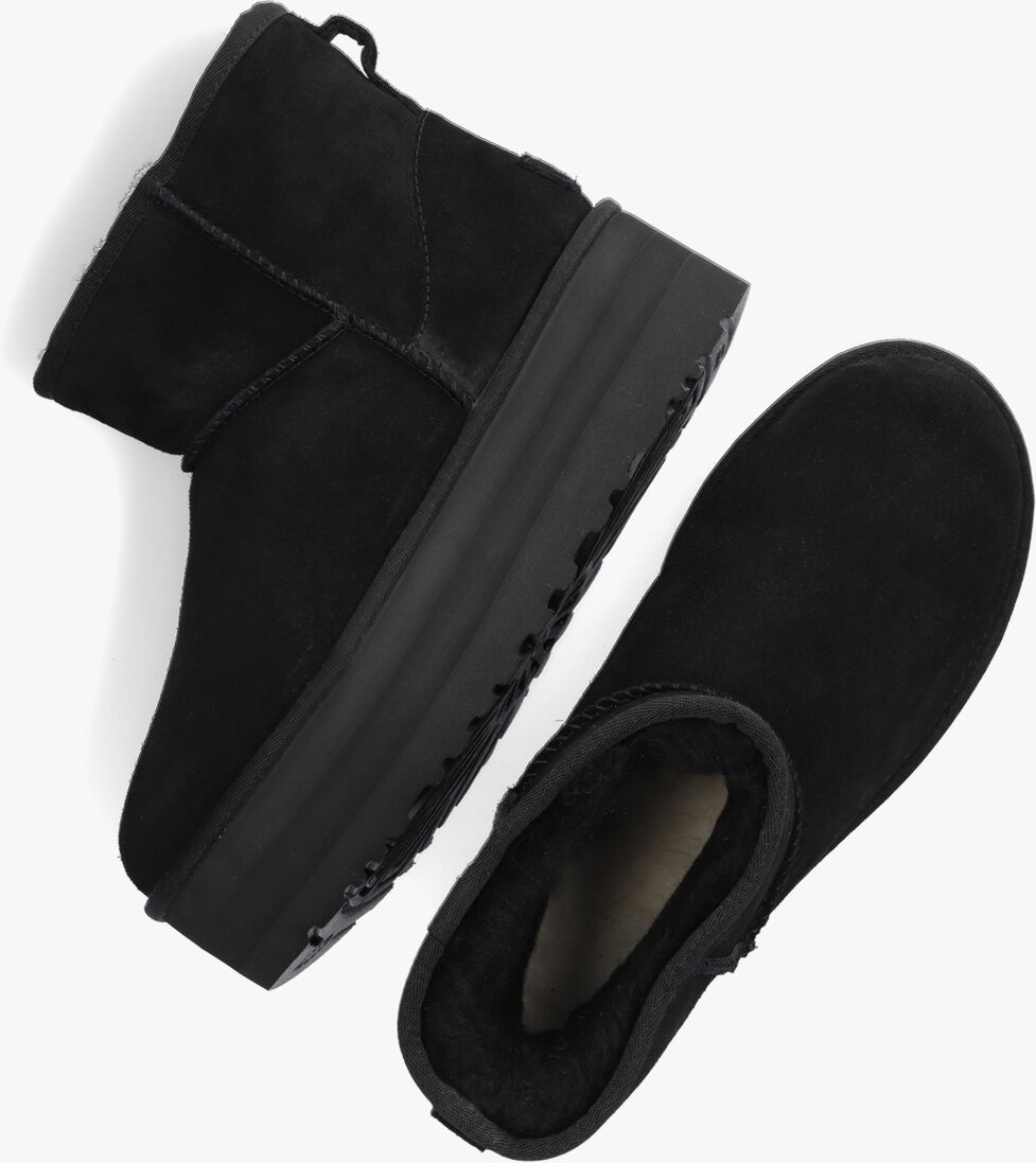 UGG zwarte ugg vachtlaarzen w classic mini platform