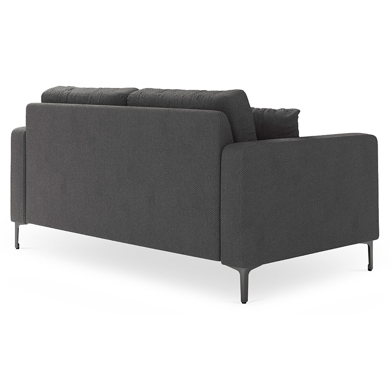 Mazzini Sofas Canapé Venus 2 Places gris foncé - 158x92x90 cm