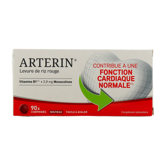 Arterin Levure de riz rouge 90 comprimés - 2,9mg de monacolines