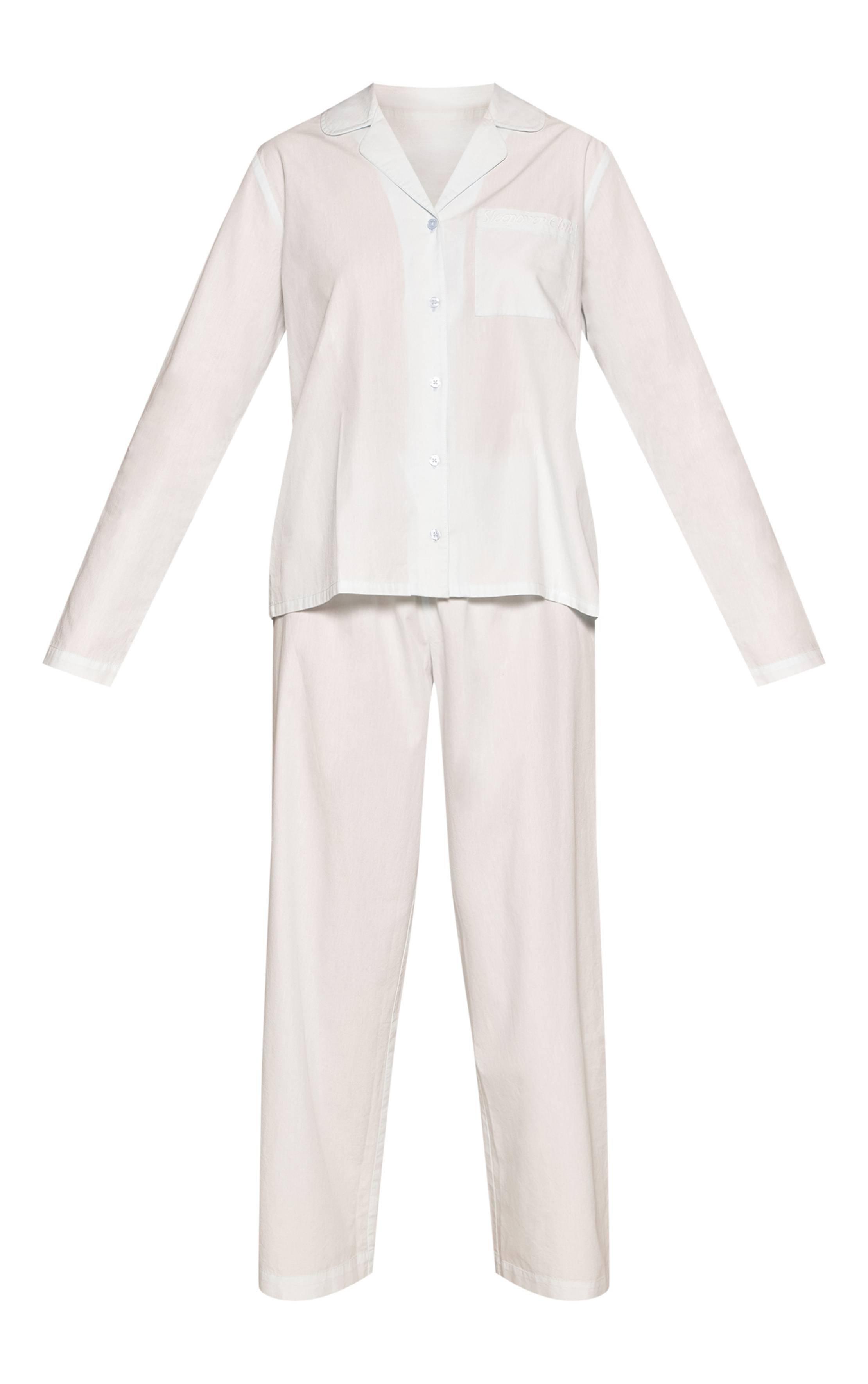 Bleu Layette Pyjama Boutonné Sleepover Club À Contrastes