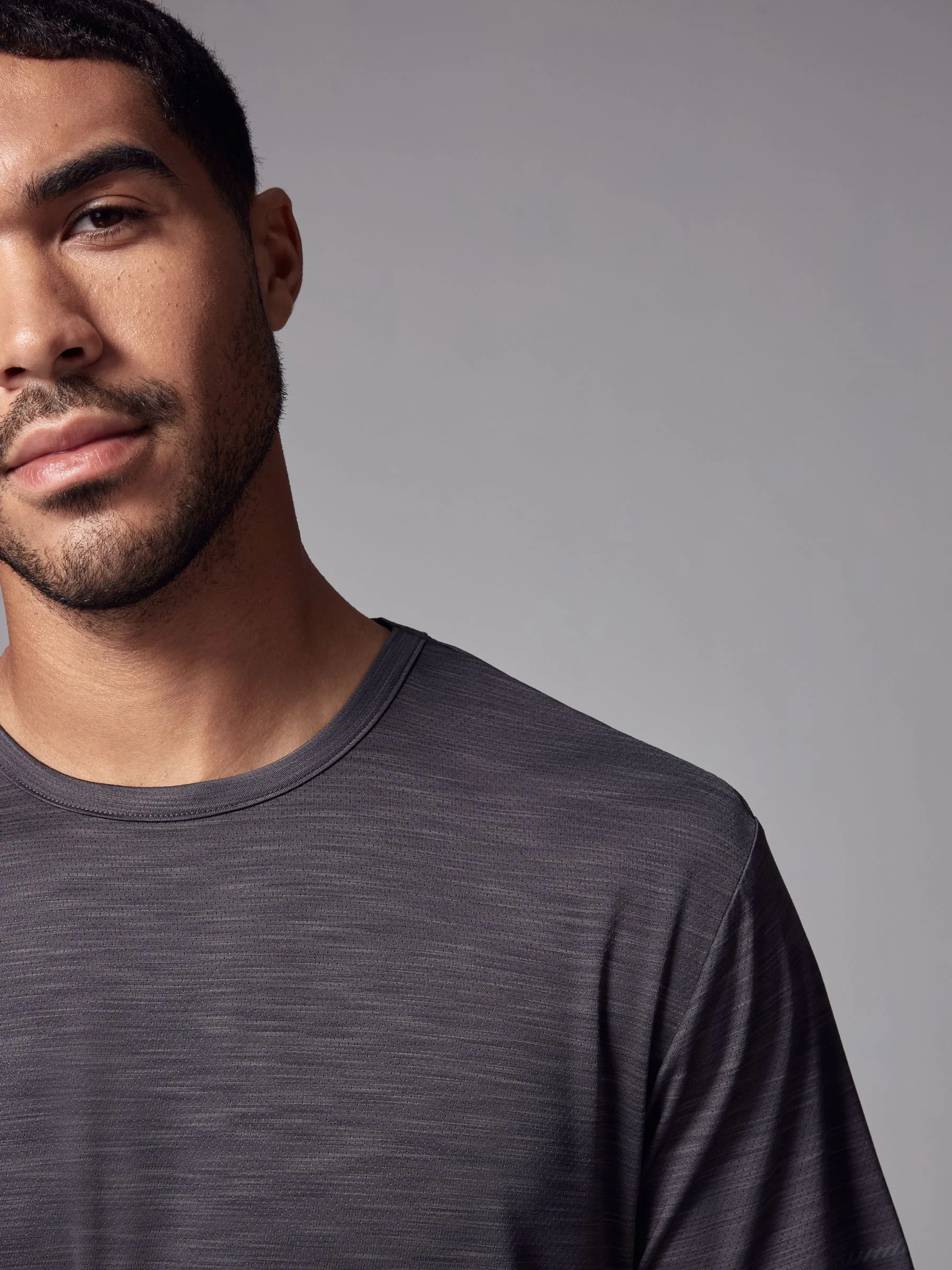 Antraciet - T-shirt met korte mouwen - Active Gym Trainingstop