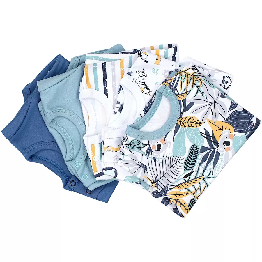 TupTam Jungen Baby Body Kurzarm 5er Pack orange