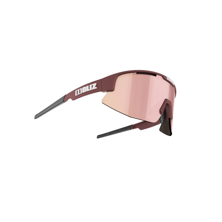 Bliz Matrix Small Matt Wine Red, Brown With Rose Multi