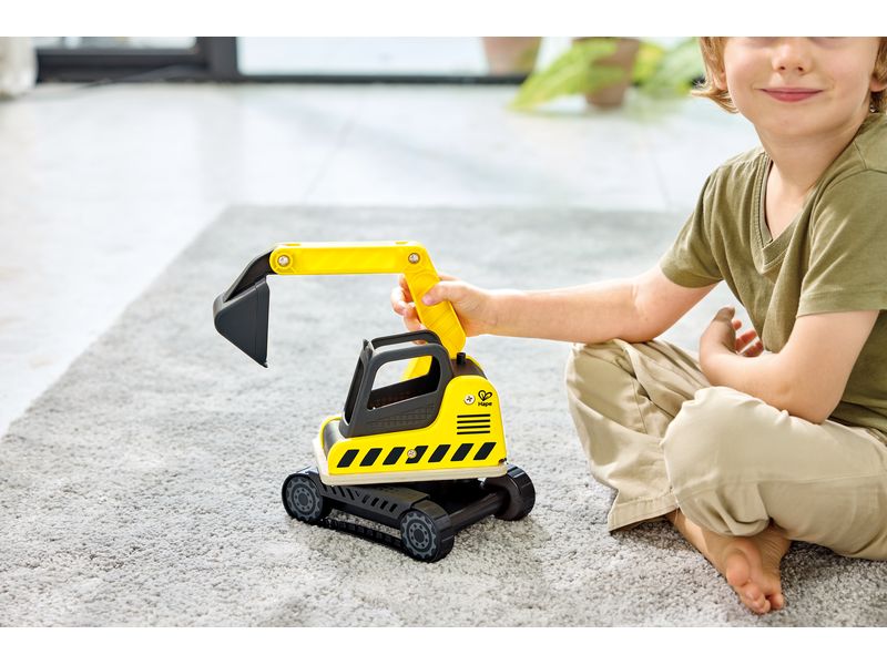 Hape Baustellenfahrzeug Schaufelbagger Fördert kreatives Spielen