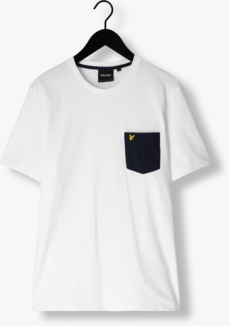 LYLE & SCOTT witte lyle & scott t-shirt contrast pocket t-shirt