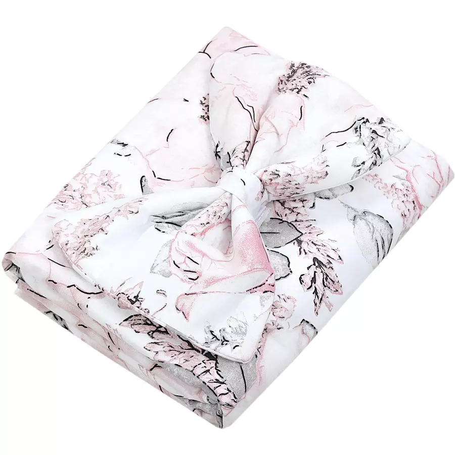 TupTam Babybett Himmel mit Schleifchen rosagrün