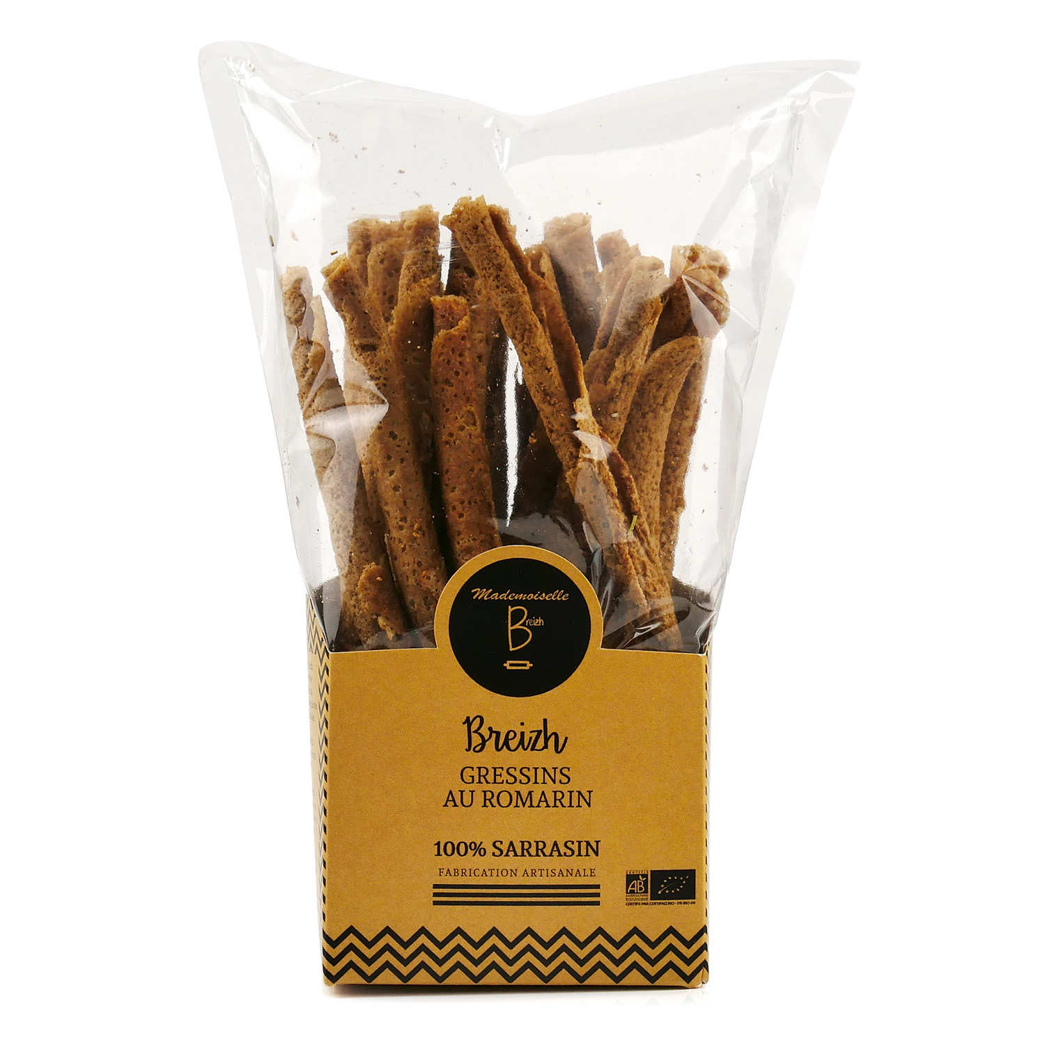 Breizh gressins au romarin bio - 100% sarrasin