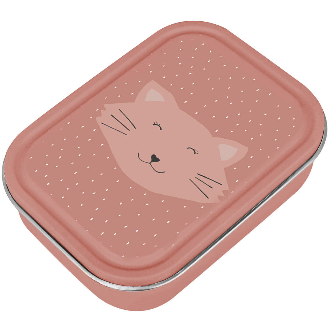 Trixie rvs broodtrommel mrs. cat - 800 ml