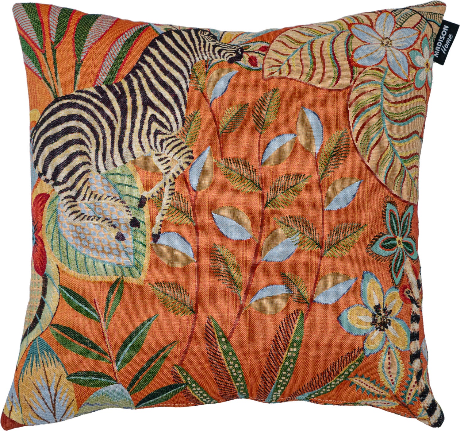 Madison Home sierkussen Lou oranje /beige 45 x 45 cm