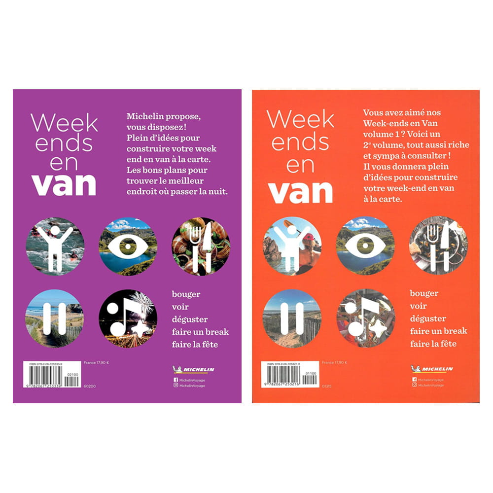 Guides MICHELIN Week-ends en van - 2 Volumes