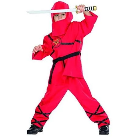 Rubies Kinderkostüm Ninja rot, Größe 140
