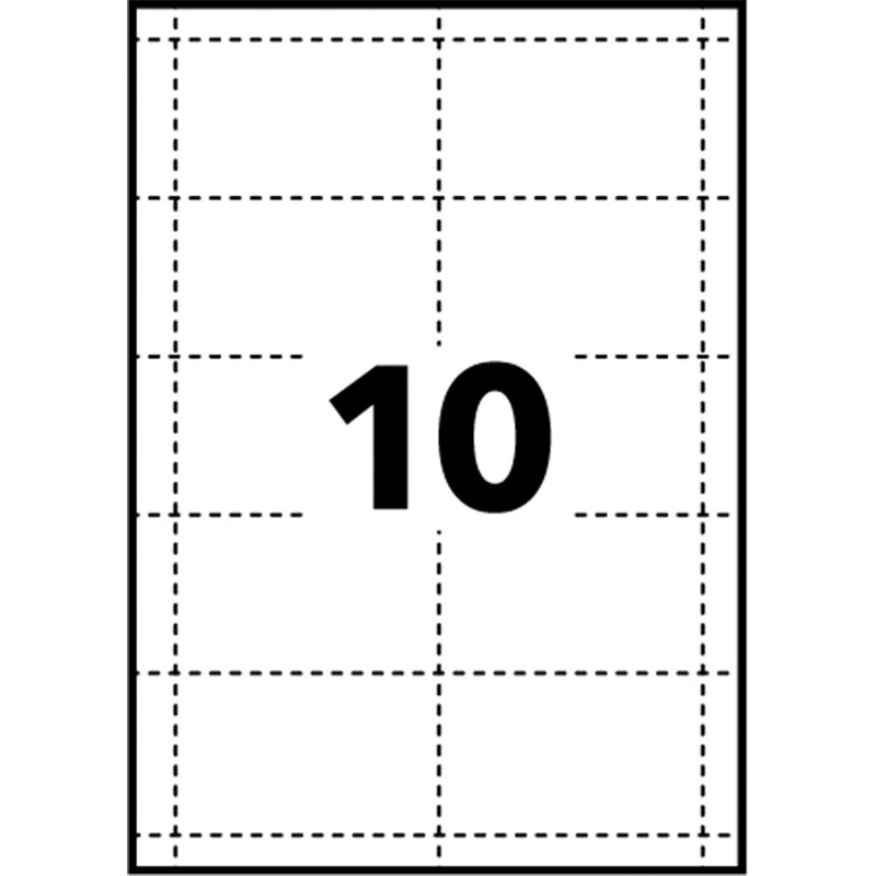 Inserts microperforés Avery L4727 pour badge 54 x 90 mm - Boîte de 200