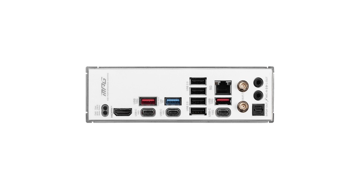 MSIMPG B850 EDGE TI WIFI socket AM5 moederbord  (RAID, 5Gb-LAN, Wi-Fi 7, BT, Sound, ATX)