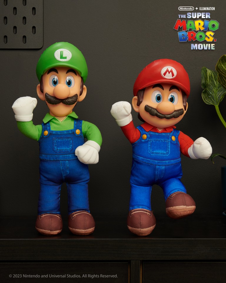 Super Mario Movie - Roto Bamse Luigi (38 cm)