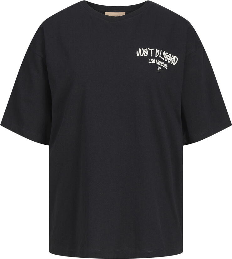 JJXX JXMILLOW LOOSE SS TEE JRS FT24 Black/not lucky