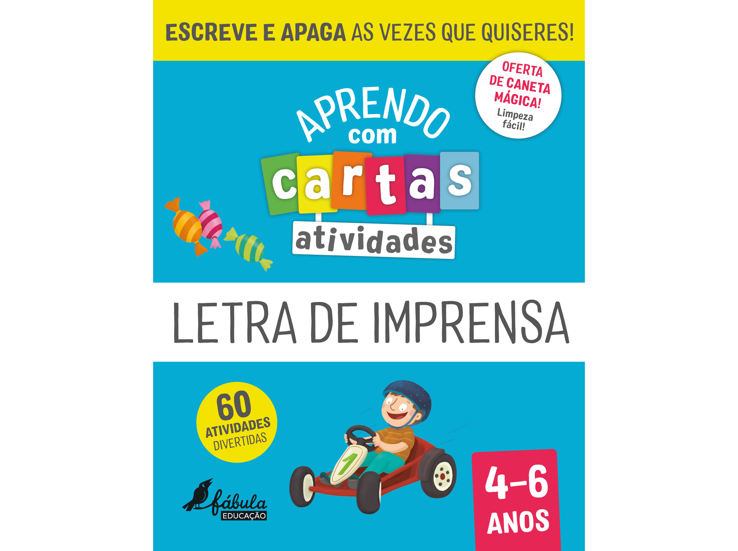 LIVRO APRENDO COM CARTAS: ATIVIDADES - LETRA DE IMPRENSA