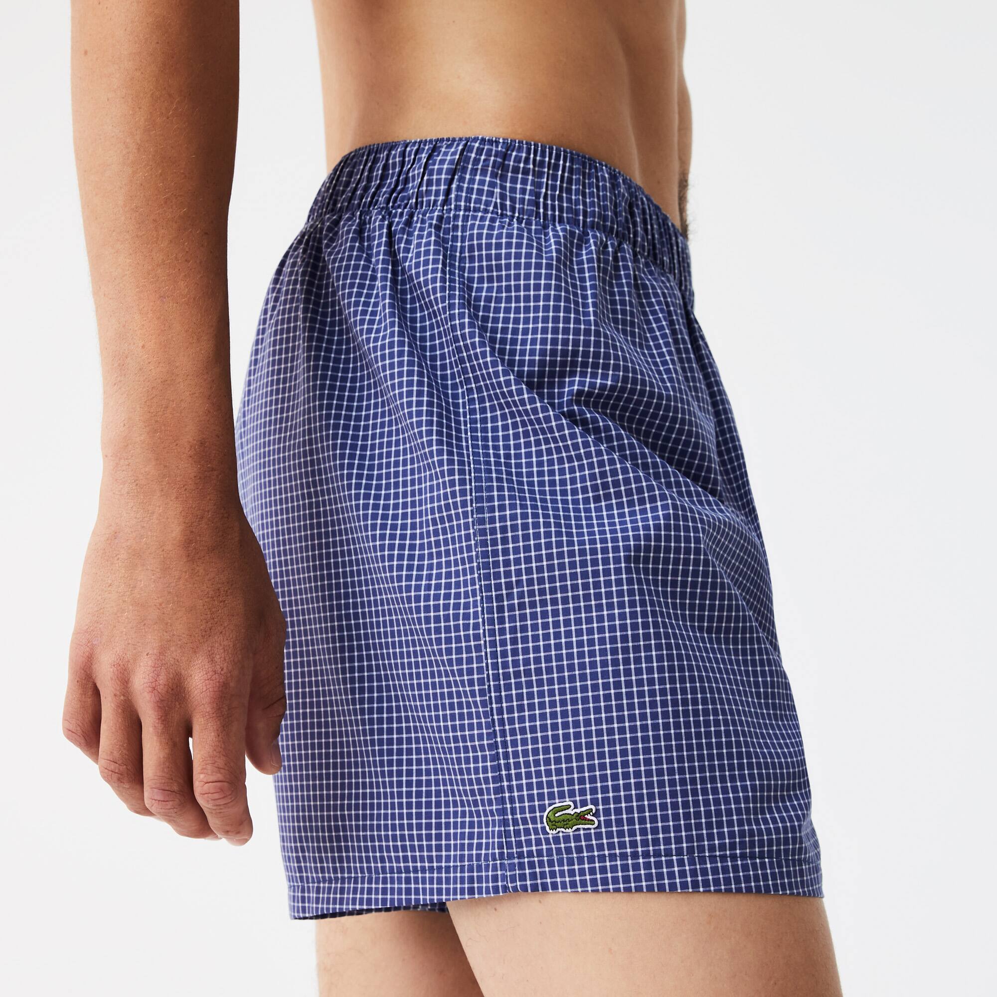 3er Pack Authentics Boxershorts mit Streifen Unterwasche - Blau - Lacoste - Herren