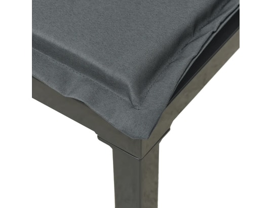 LES TENDANCES - Salon extérieur Salon de jardin-noir-5 places-62x62x68-490291