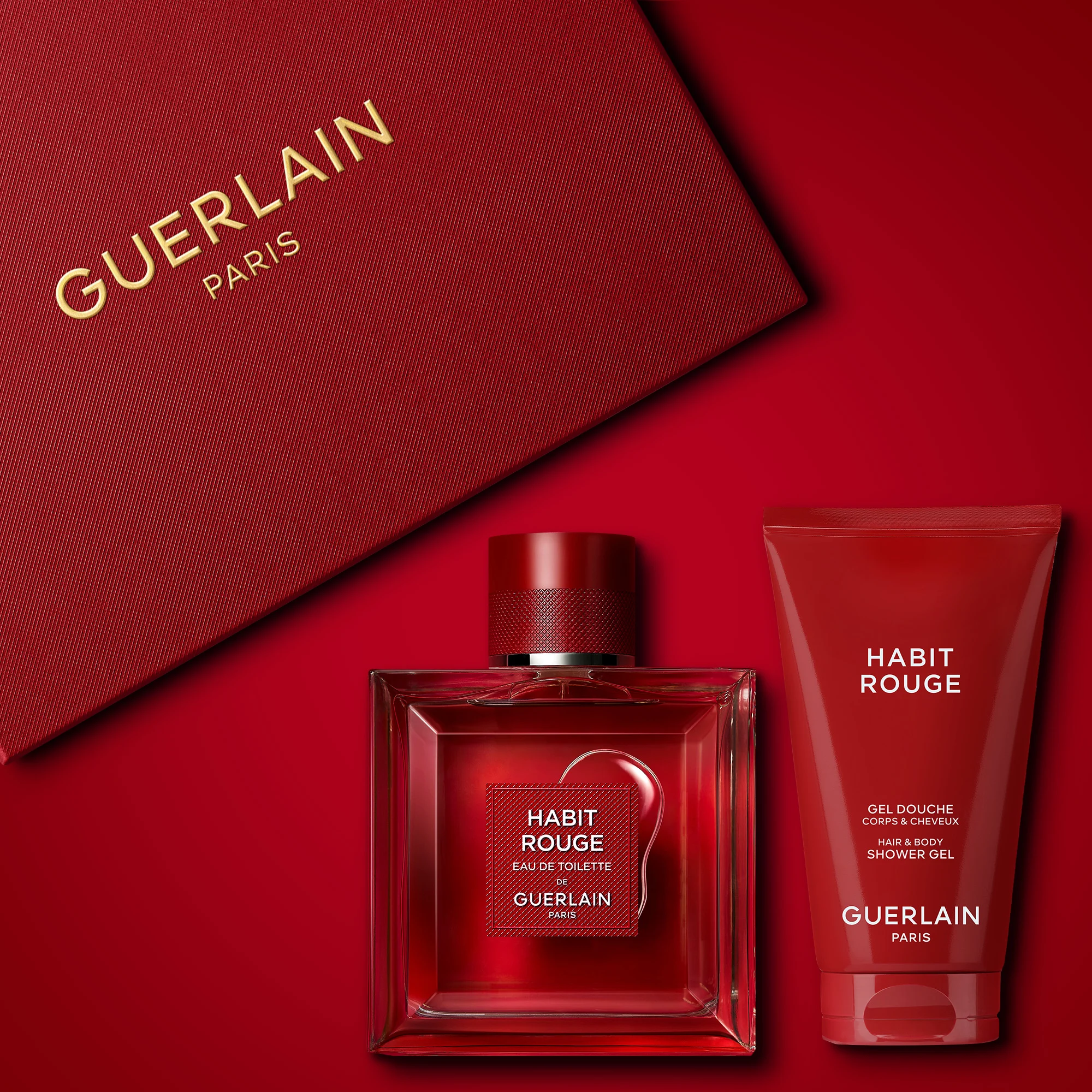 HABIT ROUGE - Coffret Eau de Toilette, Gel Douche |